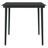 5 Piece Garden Dining Set Black - Extra Image