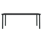 7 Piece Garden Dining Set with Cushions Black