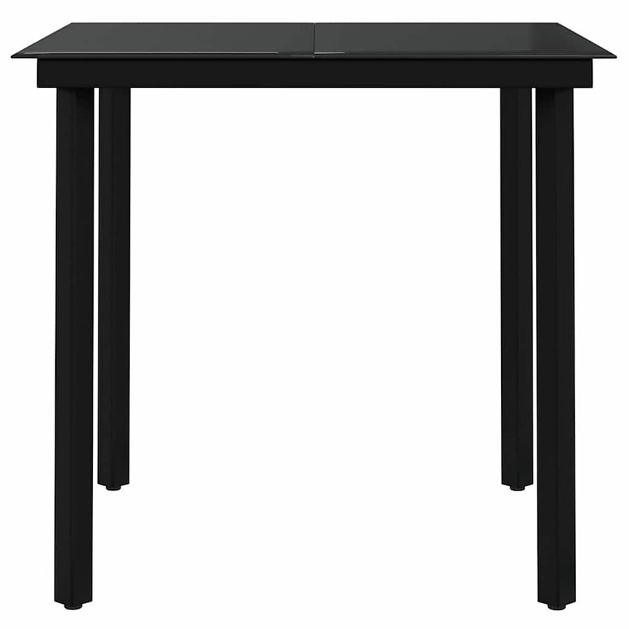 3 Piece Garden Dining Set Black