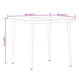 5 Piece Garden Dining Set Black - Low Angle