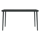 5 Piece Garden Dining Set with Cushions Grey - Close-Up Angle