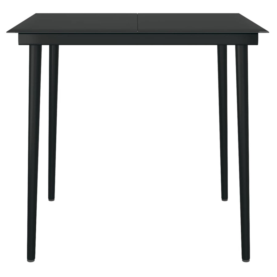 3 Piece Garden Dining Set with Cushions Grey