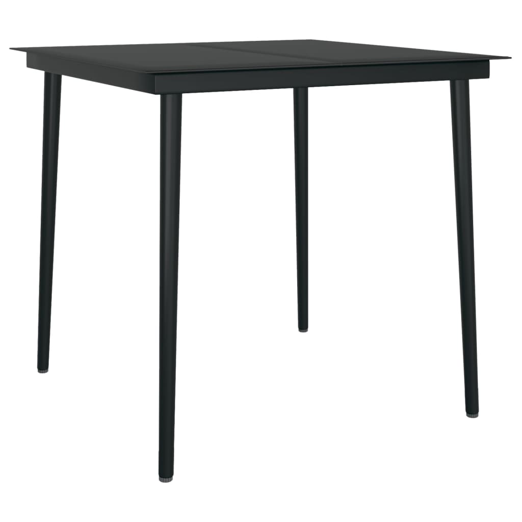 5 Piece Garden Dining Set with Cushions Grey