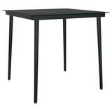 5 Piece Garden Dining Set with Cushions Grey
