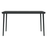 5 Piece Garden Dining Set with Cushions Grey - Close-Up Angle