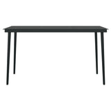 7 Piece Garden Dining Set with Cushions Grey