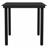 5 Piece Garden Dining Set Brown