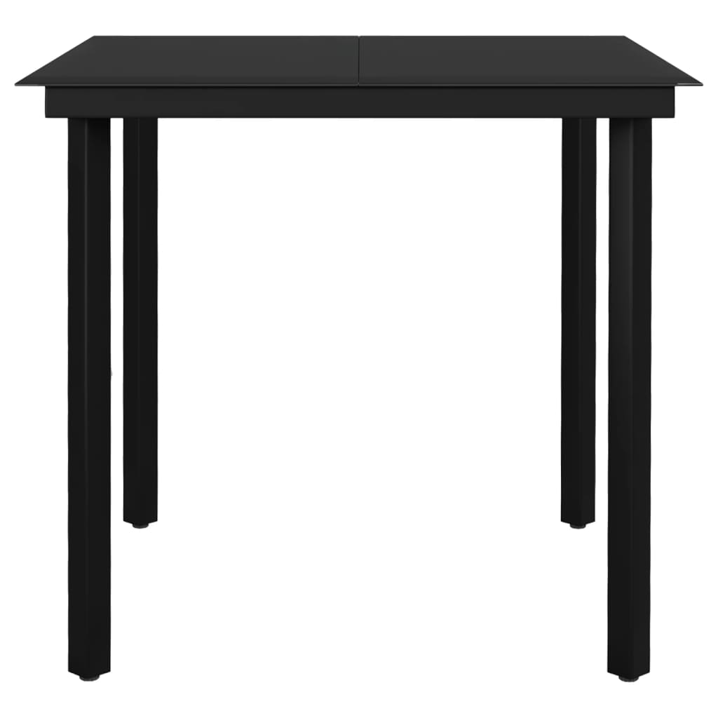 3 Piece Garden Dining Set Dark Grey