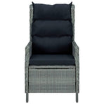 3 Piece Garden Dining Set Light Grey