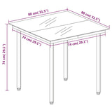5 Piece Garden Dining Set Light Grey - Low Angle