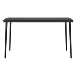 5 Piece Garden Dining Set Dark Grey