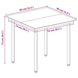 3 Piece Garden Dining Set Poly Rattan and Glass - Low Angle