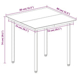 3 Piece Garden Dining Set with Cushions Poly Rattan and Glass - Close-Up Angle