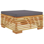 5 Piece Garden Lounge Set with Cushions Solid Wood Teak