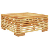 8 Piece Garden Lounge Set with Cushions Solid Teak Wood - Low Angle