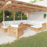 12 Piece Garden Lounge Set with Cushions Solid Teak Wood