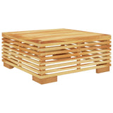 6 Piece Garden Lounge Set with Cushions Solid Teak Wood - Close-Up Angle