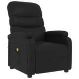 Massage Chair Black Faux Leather - Side View