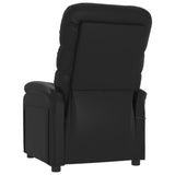 Massage Chair Black Faux Leather - Rear View