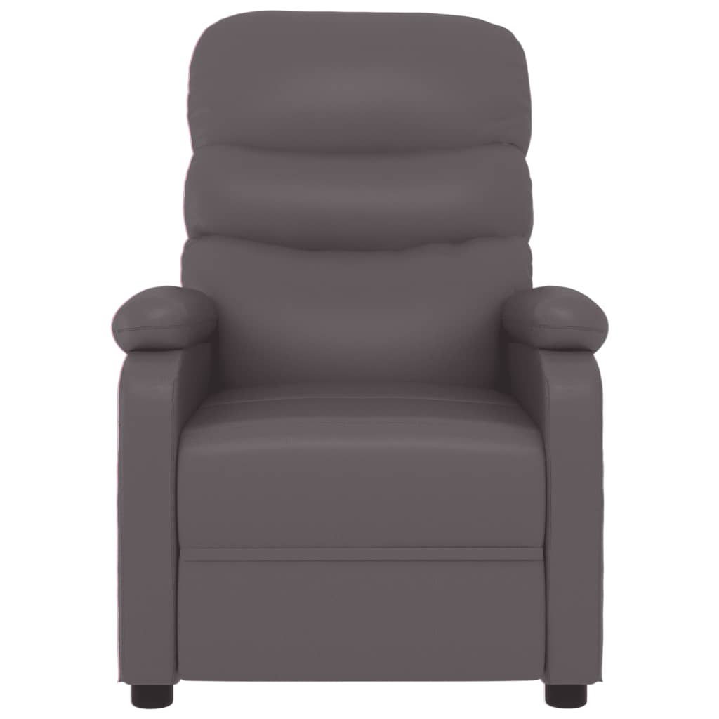 Massage Chair Grey Faux Leather