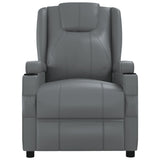 Massage Chair Anthracite Faux Leather - Side View