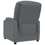 Massage Chair Anthracite Faux Leather - 45-Degree Angle