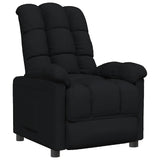 Recliner Chair Black Fabric - Front View