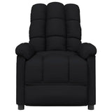 Recliner Chair Black Fabric - Side View