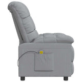 Massage Chair Light Grey Fabric - Top-Down View