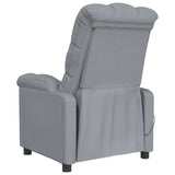 Massage Chair Light Grey Fabric - 45-Degree Angle