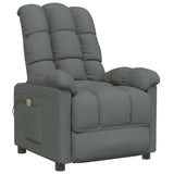 Massage Chair Dark Grey Fabric - Front View