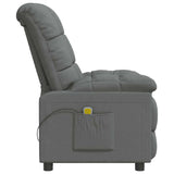 Massage Chair Dark Grey Fabric - Top-Down View