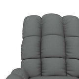 Massage Chair Dark Grey Fabric - Low Angle