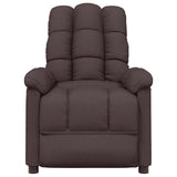 Massage Chair Dark Brown Fabric - Side View