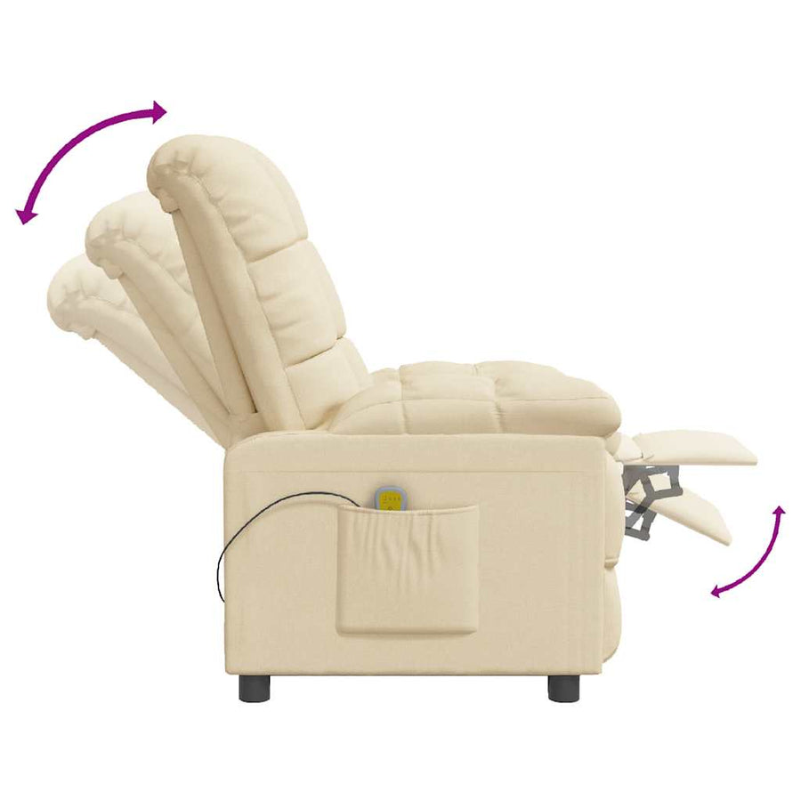 Massage Chair Cream Fabric