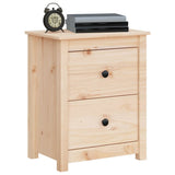Bedside Cabinet 50x35x61.5 cm Solid Wood Pine - Low Angle