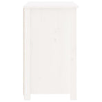Bedside Cabinet White 50x35x61.5 cm Solid Wood Pine