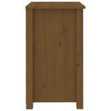 Bedside Cabinet Honey Brown 50x35x61.5 cm Solid Wood Pine - Top-Down View