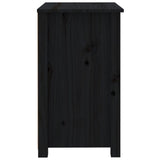 Bedside Cabinets 2 pcs Black 50x35x61.5 cm Solid Wood Pine - 45-Degree Angle