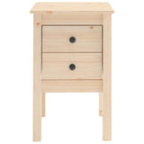 Bedside Cabinet 40x35x61.5 cm Solid Wood Pine - 45-Degree Angle