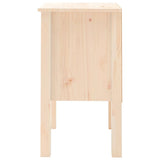 Bedside Cabinet 40x35x61.5 cm Solid Wood Pine - Rear View