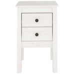 Bedside Cabinet White 40x35x61.5 cm Solid Wood Pine