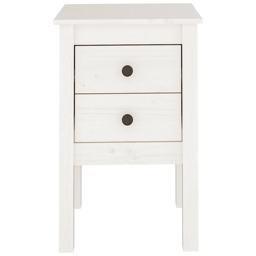 Bedside Cabinets 2 pcs White 40x35x61.5 cm Solid Wood Pine