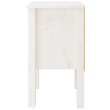 Bedside Cabinets 2 pcs White 40x35x61.5 cm Solid Wood Pine - Close-Up Angle