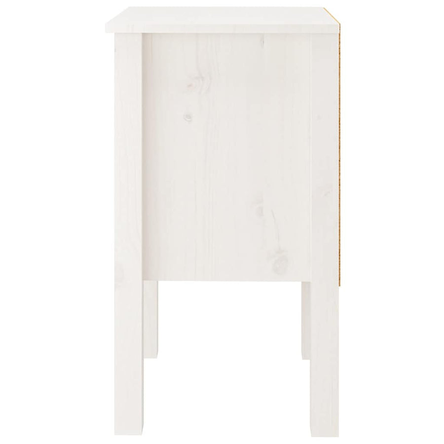 Bedside Cabinets 2 pcs White 40x35x61.5 cm Solid Wood Pine