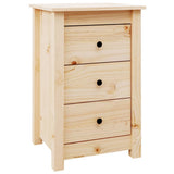 Bedside Cabinets 2 pcs 40x35x61.5 cm Solid Wood Pine - Side View