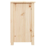 Bedside Cabinets 2 pcs 40x35x61.5 cm Solid Wood Pine - Rear View