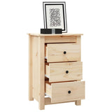 Bedside Cabinets 2 pcs 40x35x61.5 cm Solid Wood Pine - Low Angle