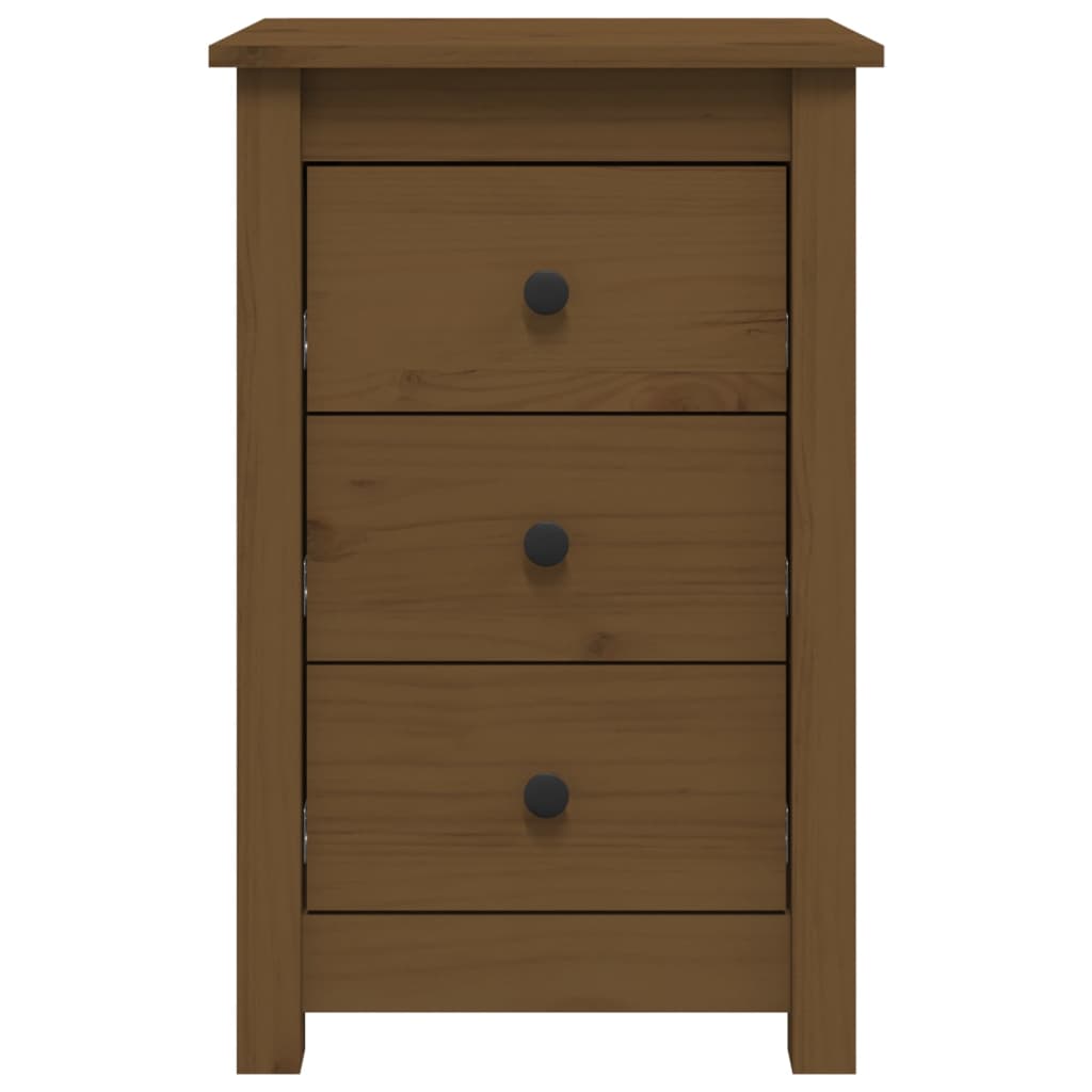 Bedside Cabinet Honey Brown 40x35x61.5 cm Solid Wood Pine
