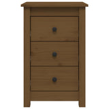 Bedside Cabinet Honey Brown 40x35x61.5 cm Solid Wood Pine